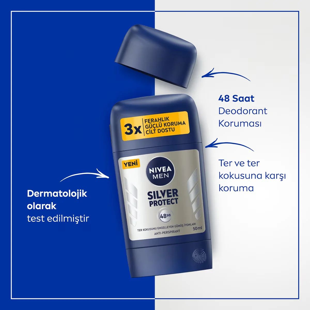 Profitez de 72h de protection anti-transpirante Nivea Men