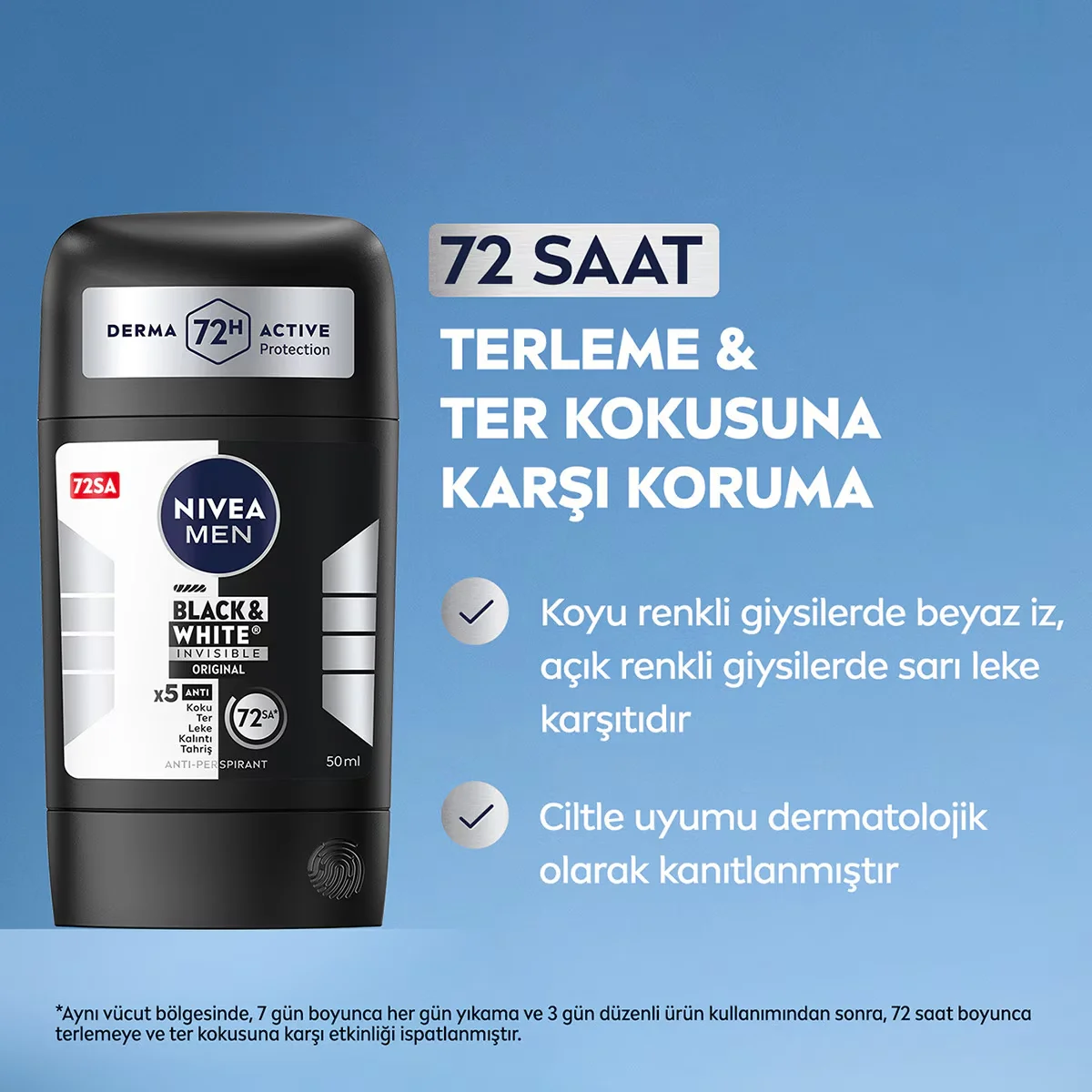 Protection 72h Invisible : Nivea Men Black-White Original 3
