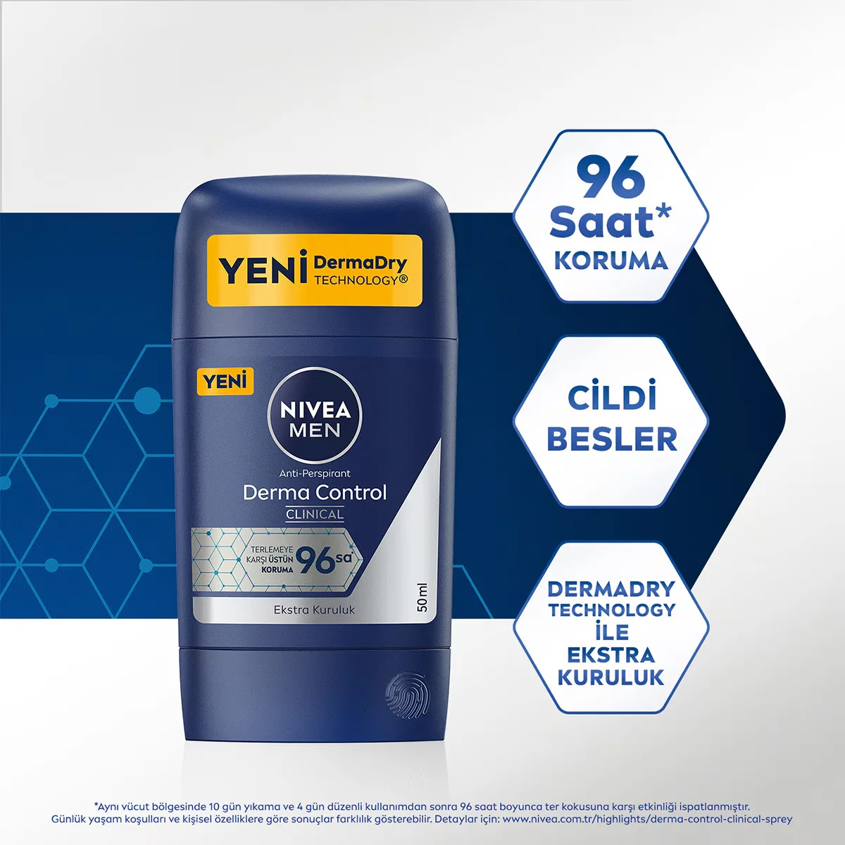 Profitez de 96h de fraîcheur : Nivea Derma Protect Clinical 5