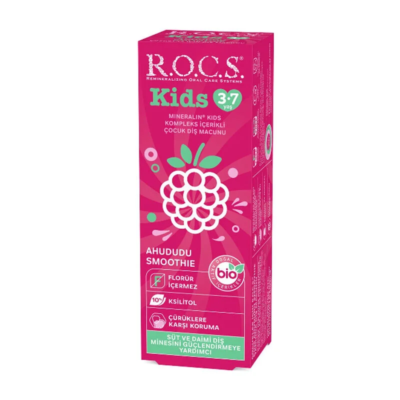 Rocs معجون أسنان روكس كيدز بنكهة التوت للأطفال من عمر 3 إلى 7 سنوات، 35 مل 2