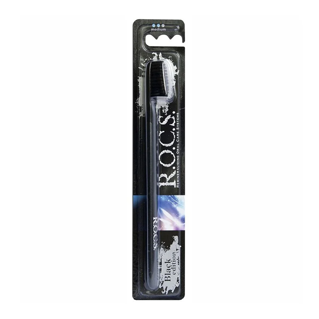 Obtenez une blancheur naturelle avec la brosse à dents ROCS 3