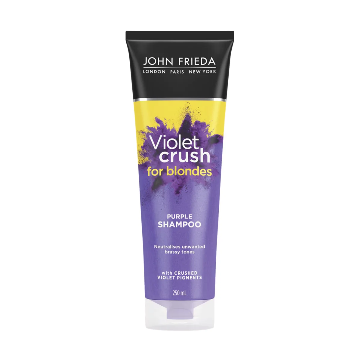 استعيدي إشراقة شعرك الأشقر مع John Frieda Violet Crush 4