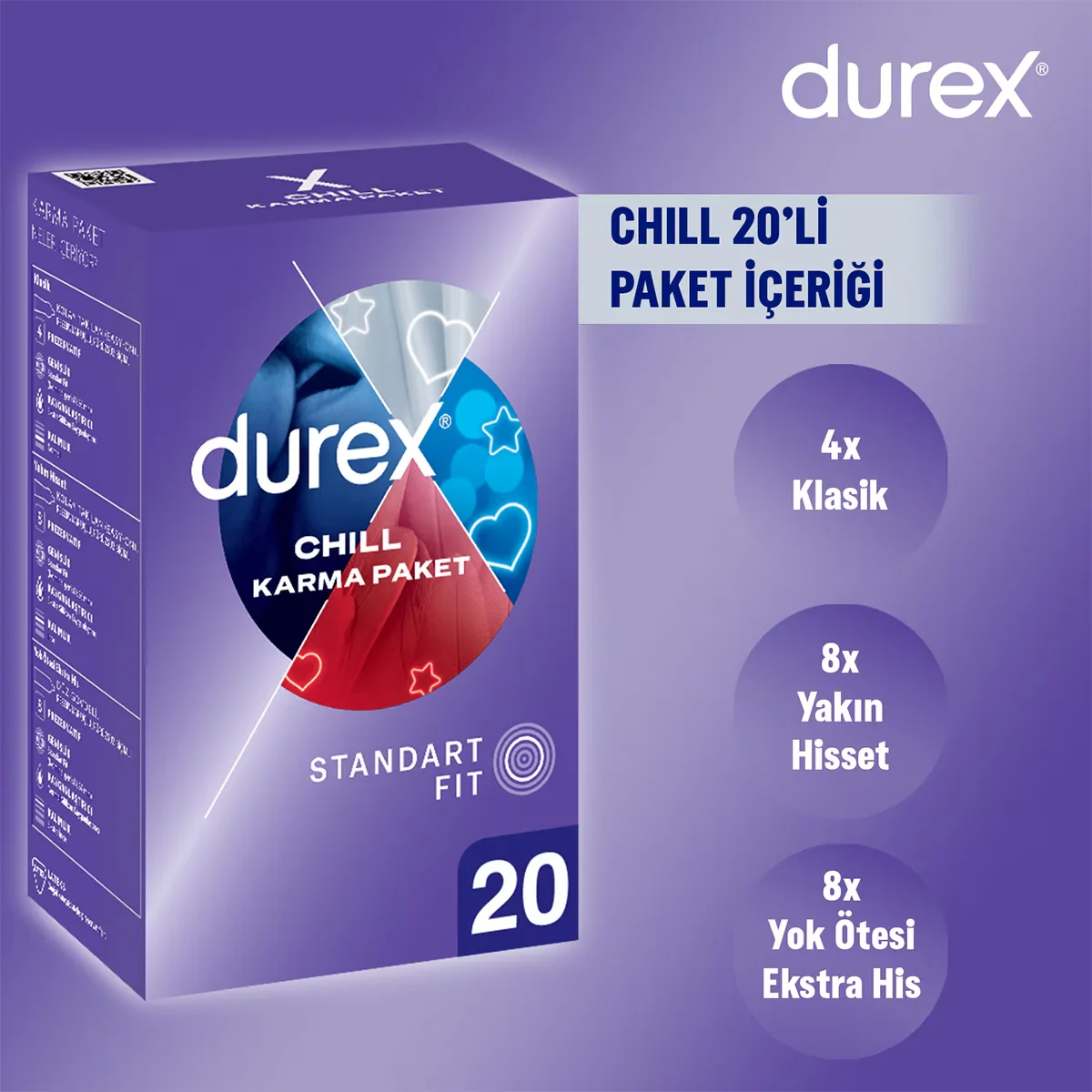 كوندوم دوركس تشيل 20 حبة Durex 2