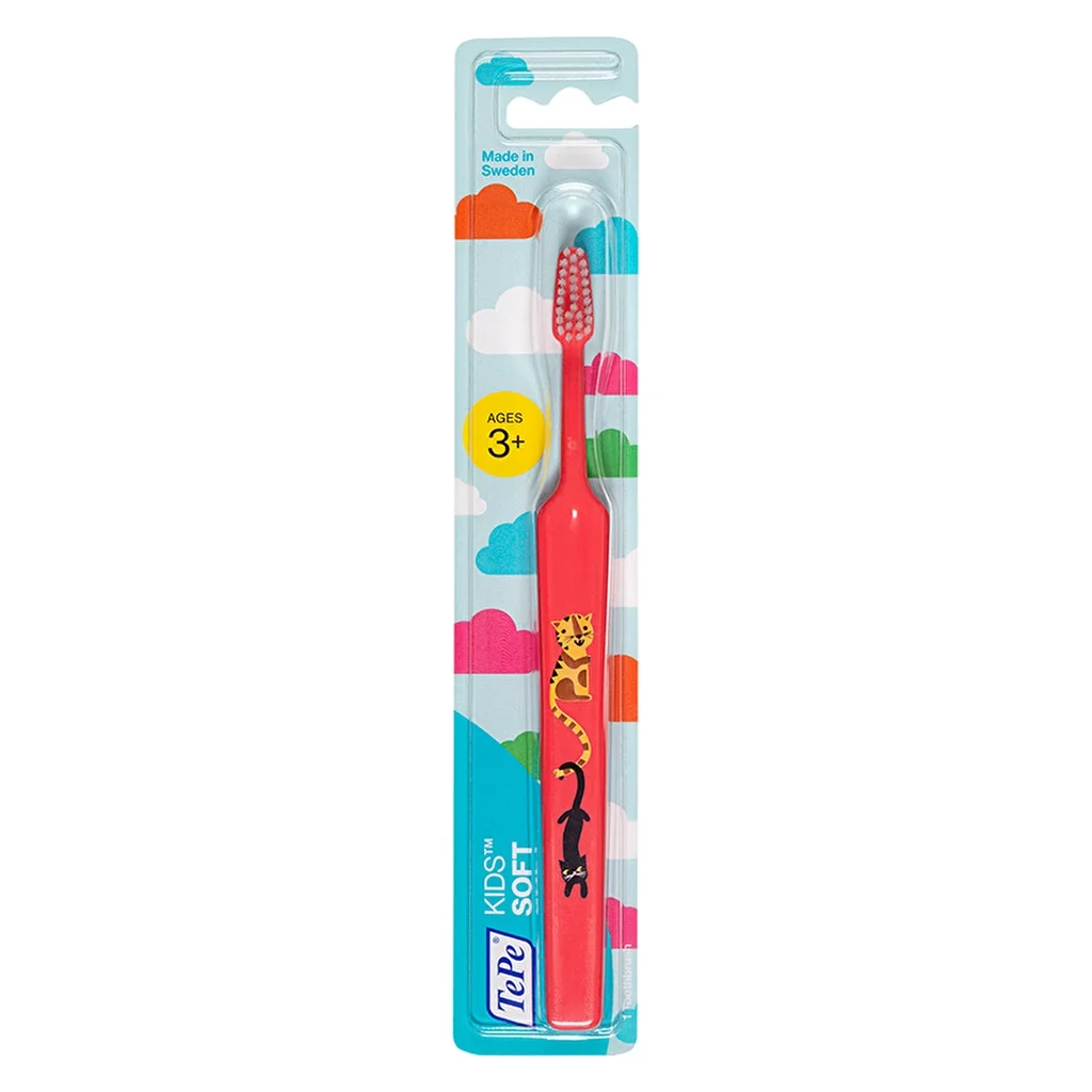 Обеспечьте бережную чистку: TePe Kids Soft для детей 3+ 3