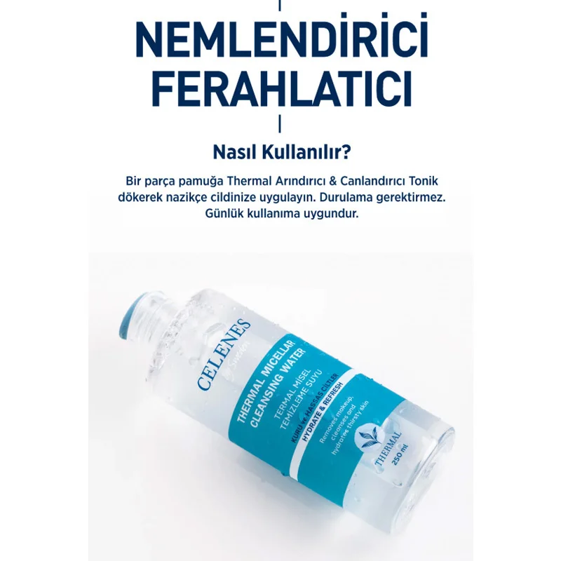 Celenes By Sweden Thermal Micellar Cleansing Water - Dry and Sensitive Skin 250 ml 2
