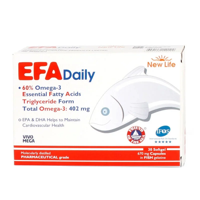 استمتع بنقاء أوميغا 3: New Life EFA Daily 30 كبسولة 2