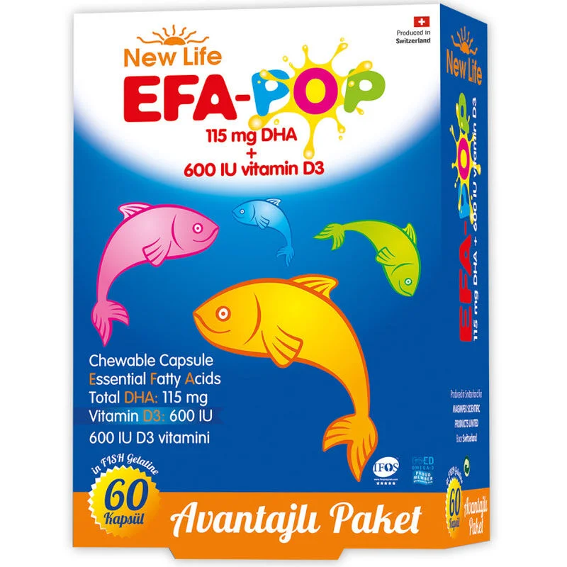استمتع بـ DHA وفيتامين D3 مع كبسولات New Life EFA Pop 2