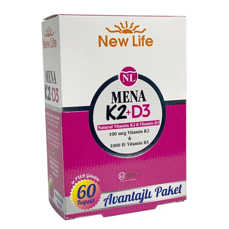 عزز صحة عظامك وقلبك ومناعتك مع New Life Mena K2+D3 2