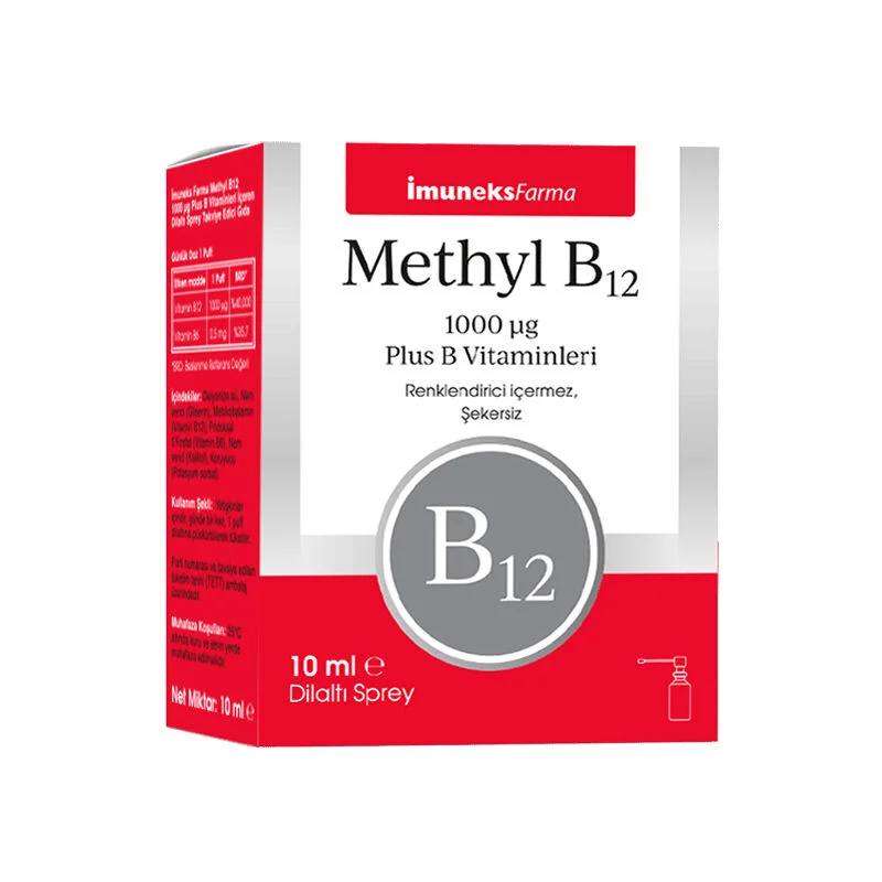 Soutenez votre vitalité avec İmuneks Farma Méthyl B12 Spray 2