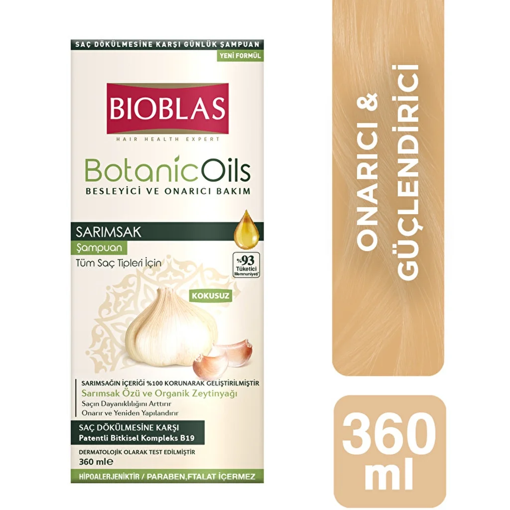 شامبو الثوم لجميع أنواع الشعر 360 مل من بيوبلاس Bioblas 5
