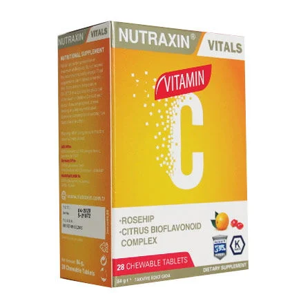 Nutraxin نيوتراكسين فيتامين سي ٢٨ قرصًا للمضغ 2