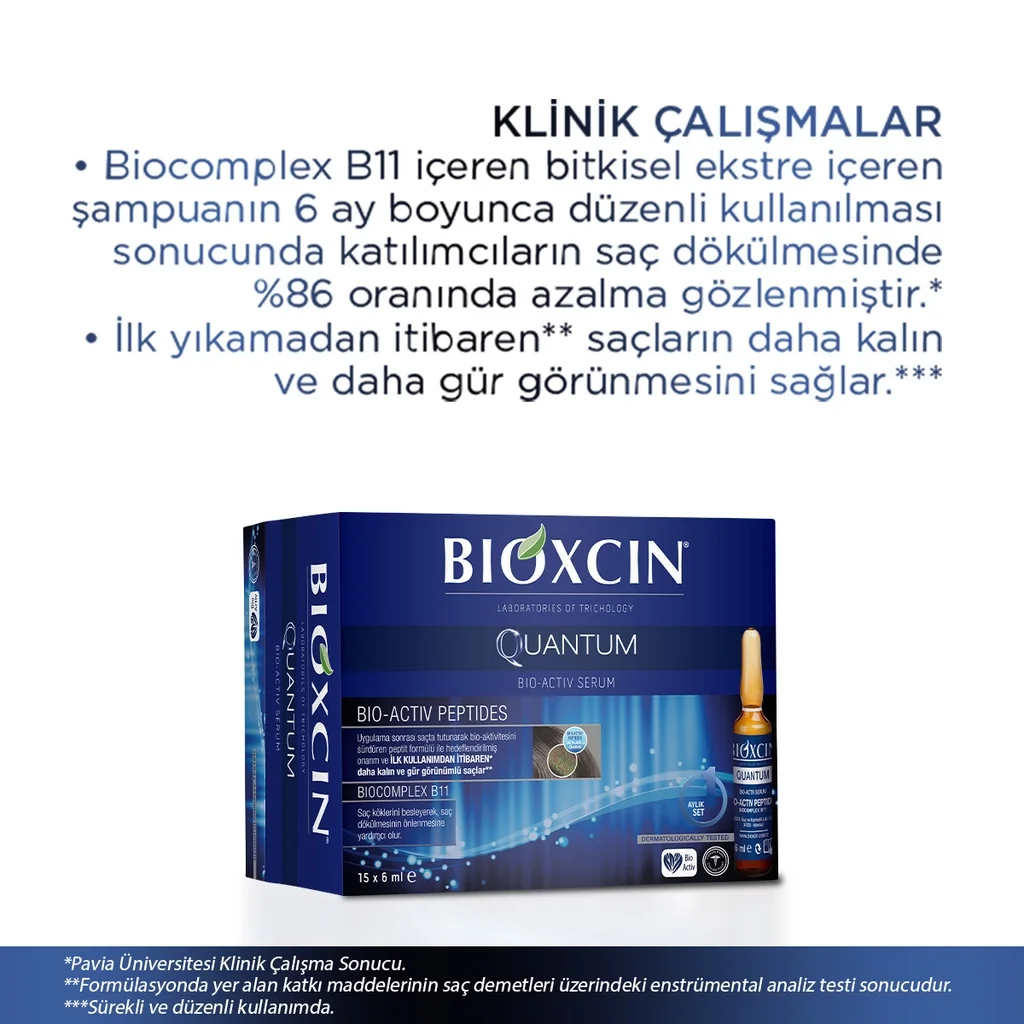 Bioxcin أمبولات سيروم بيوكسين كوانتم المضادة لتساقط الشعر، 15 × 6 مل 5
