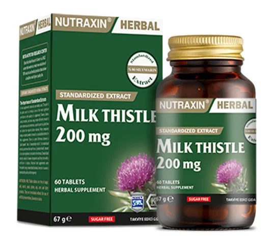 Nutraxin نيوتراكسين عشبة حليب الشوك 200 ملغ 60 قرصًا 2