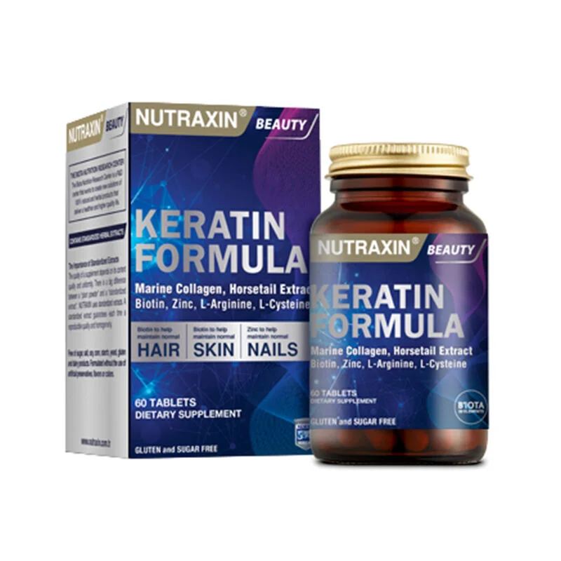 Nutraxin نيوتراكسين كيراتين فورمولا 60 قرصًا 2