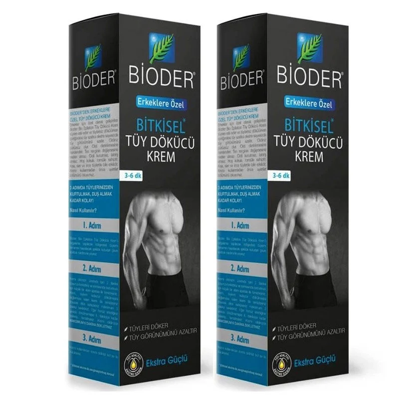 Bioder Männer Haarentfernungscreme Set 2