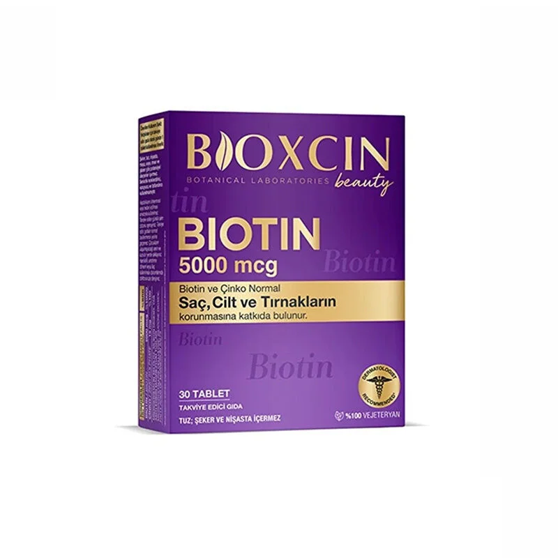مكمل غذائي بيوتين 5000 ميكروغرام 30 قرص من بيوكسين Bioxcin 4