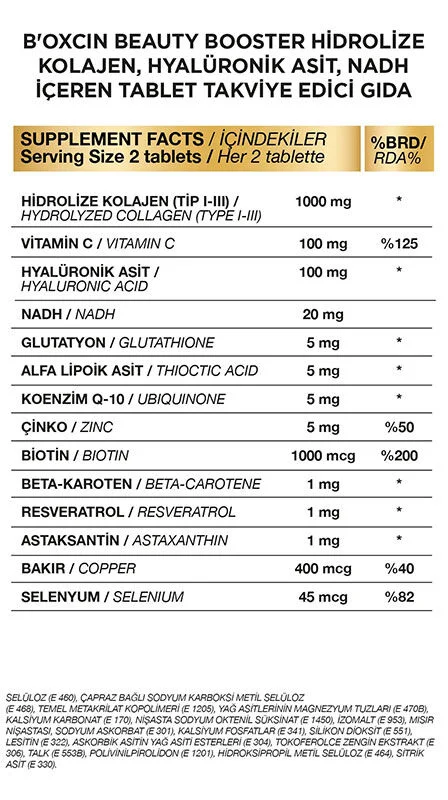 Bioxcin Collagen Beauty Booster mit NADH &amp; CoQ10 3