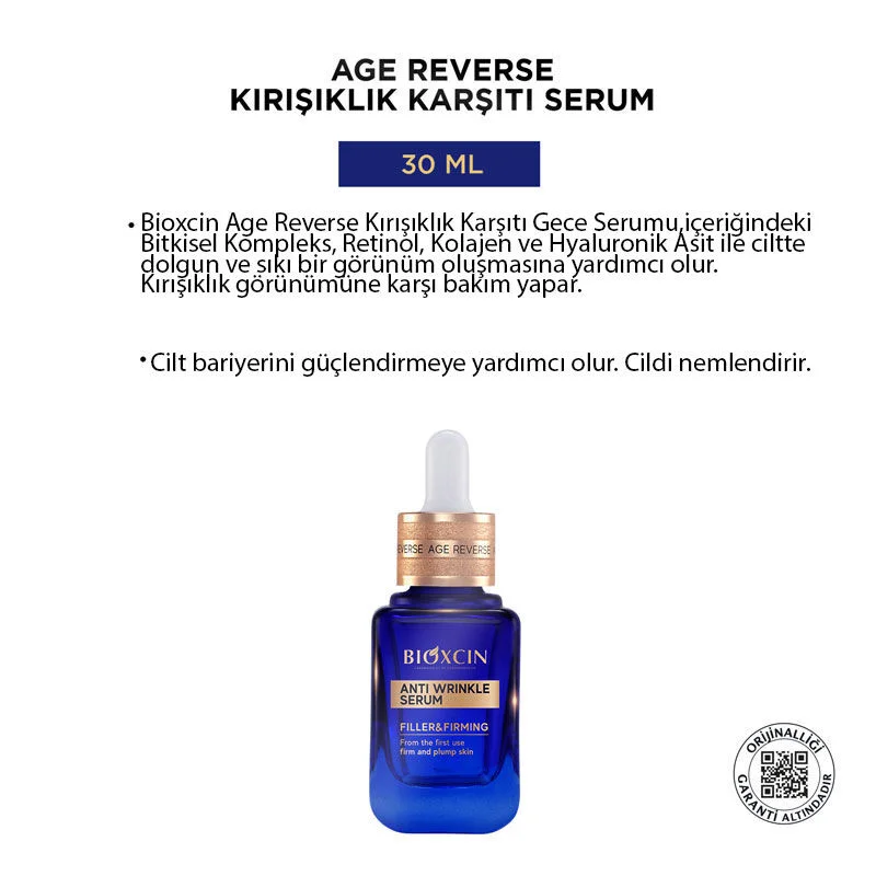 Bioxcin Age Reverse Anti-Falten Nachtserum 30ml 2