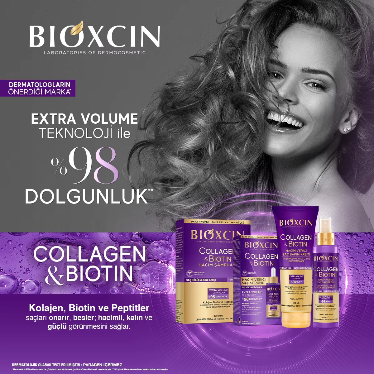 Bioxcin Collagen Biotin Volumizing Hair Cream 250 ml 5