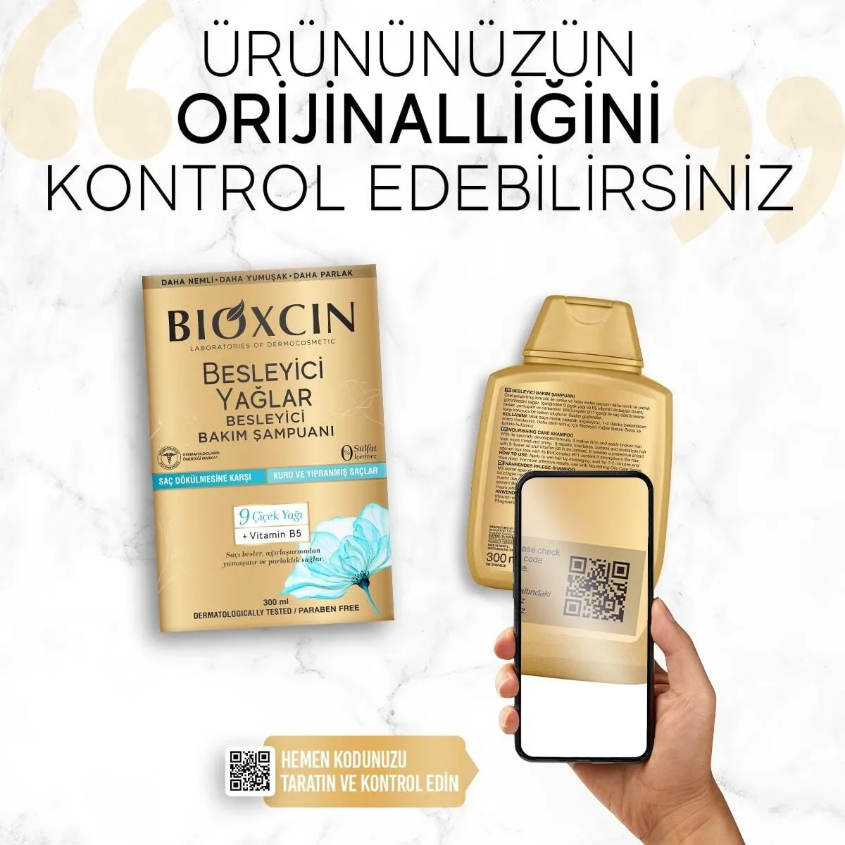شامبو بيوكسين للعناية بالزيوت المغذية 300 مل Bioxcin 4