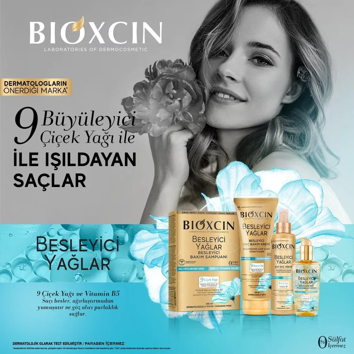 شامبو بيوكسين للعناية بالزيوت المغذية 300 مل Bioxcin 5