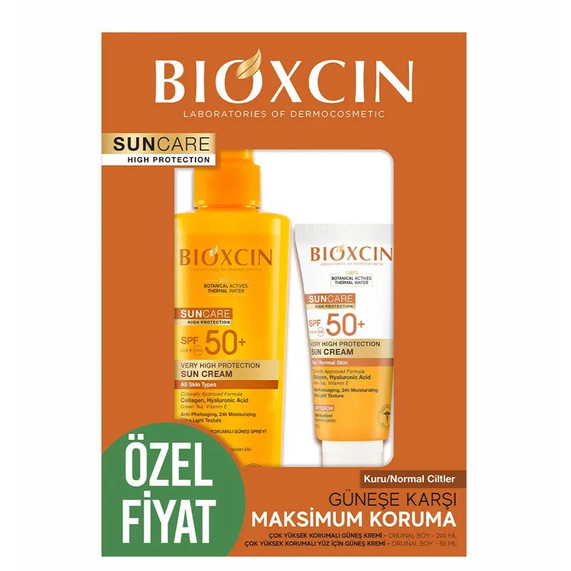 مجموعة بيوكسين للحماية القصوى من الشمس للبشرة الجافة/العادية Bioxcin 4