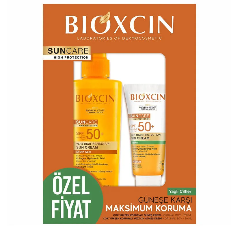 مجموعة بيوكسين للحماية القصوى من الشمس للبشرة الدهنية Bioxcin 4