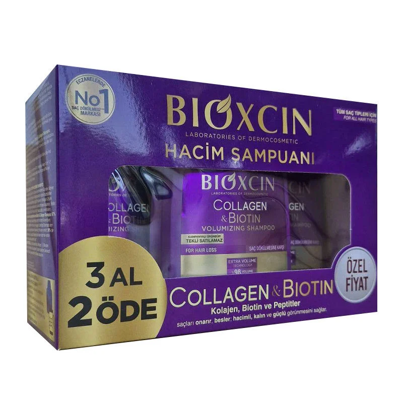شامبو بيوكسين كولاجين بيوتين المضاد لتساقط الشعر 300 مل Bioxcin 4