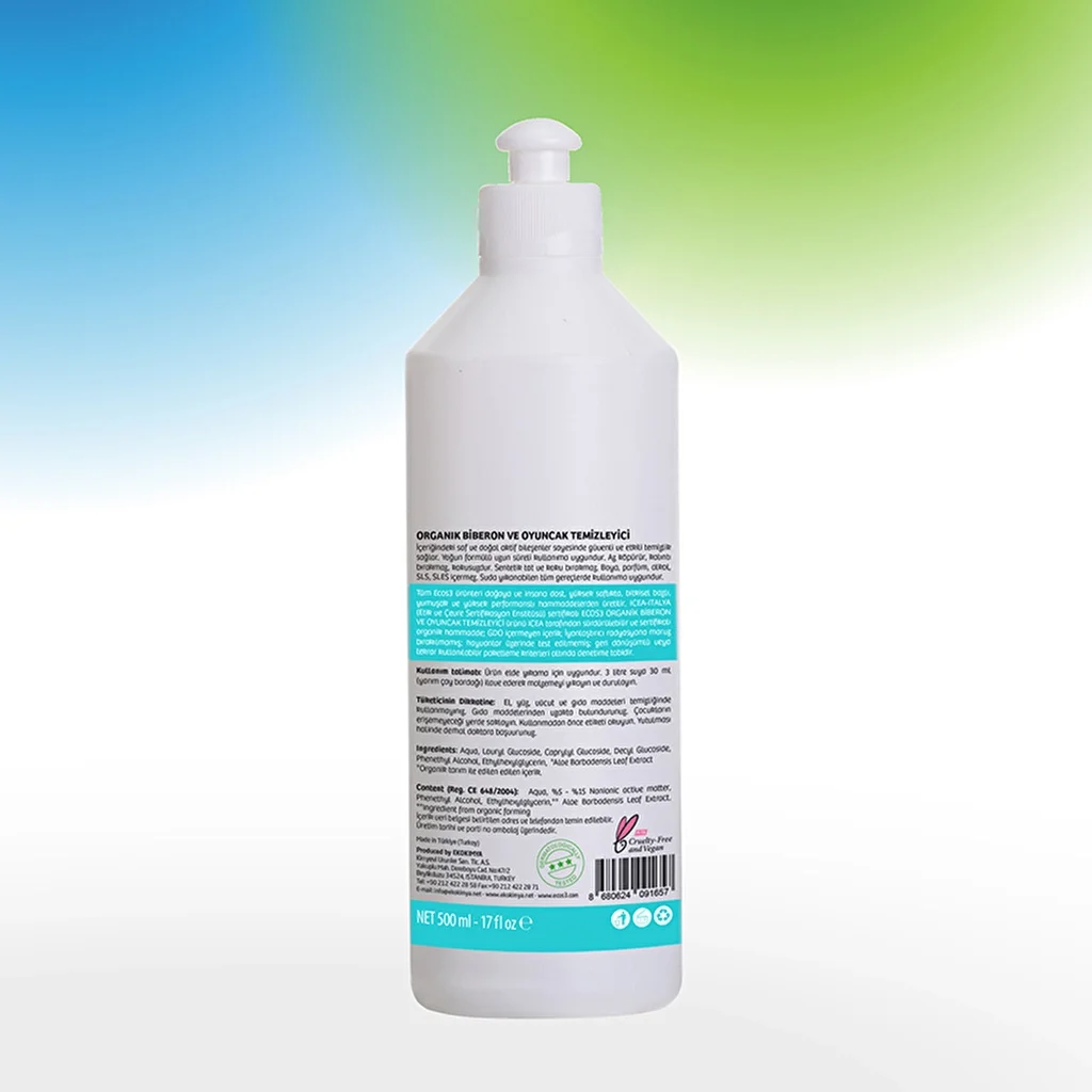 احصل على نظافة عضوية آمنة لزجاجات وألعاب طفلك مع Ecos3 3