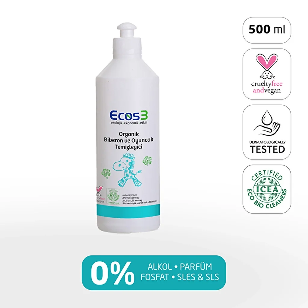 احصل على نظافة عضوية آمنة لزجاجات وألعاب طفلك مع Ecos3 5