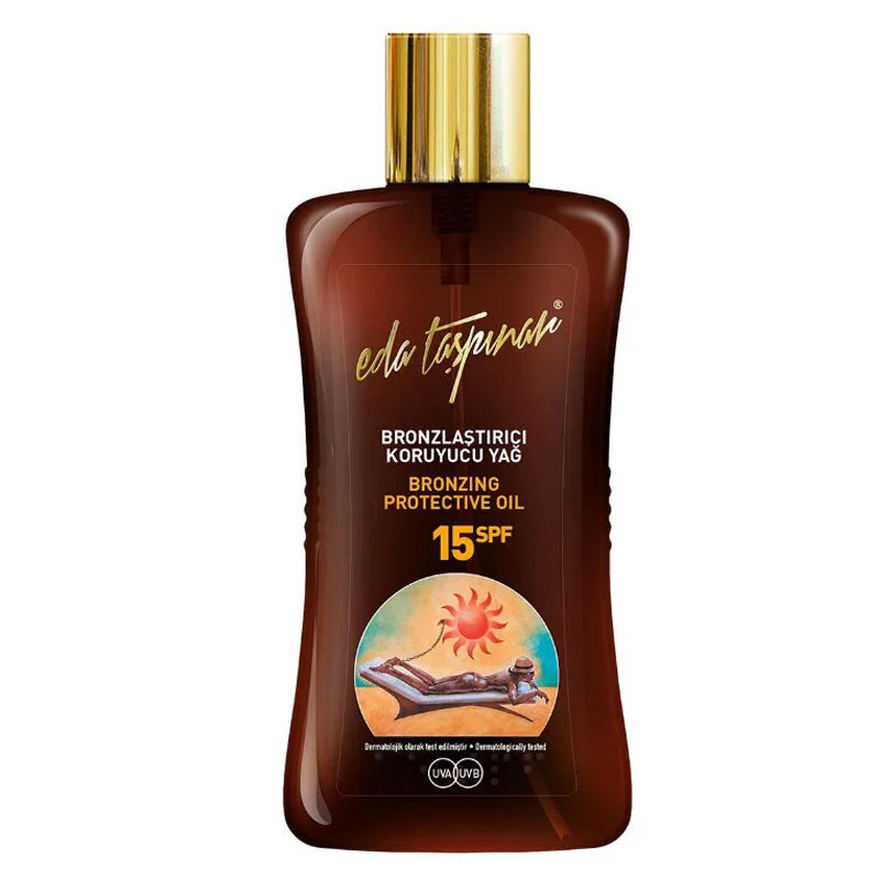 استمتع بتسمير آمن: زيت إيدا تاشبينار الواقي SPF15 200 مل 2