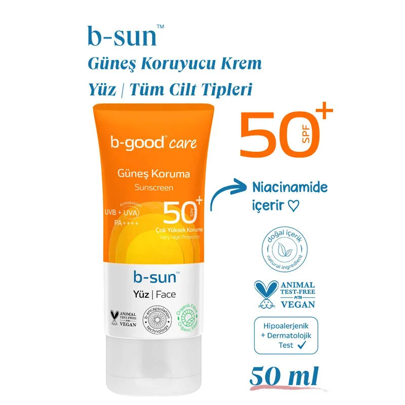احصل على حماية شاملة لوجهك من الشمس مع b-good b-sun SPF 50+ 4