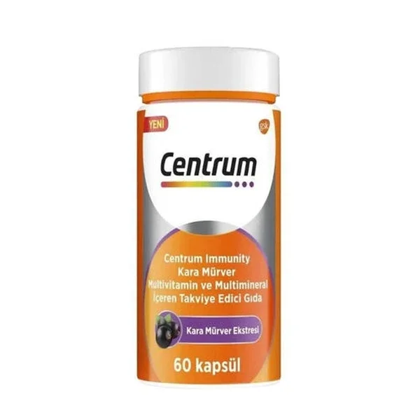 Centrum Immunity Black Elderberry Multivitamin and Mineral 60 Capsules