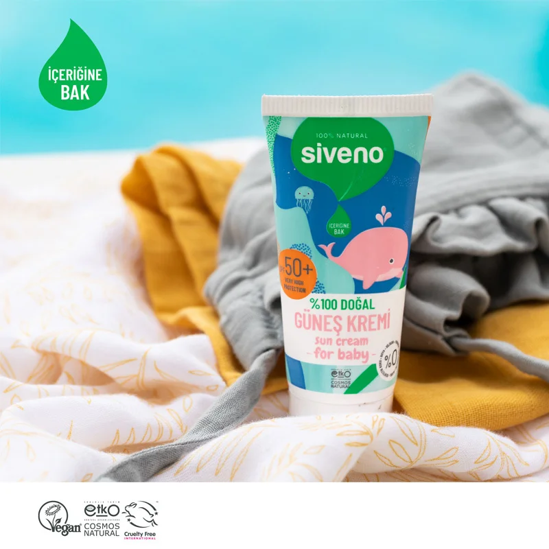 احمي بشرة طفلك الحساسة طبيعيًا مع Siveno Spf50+ 3