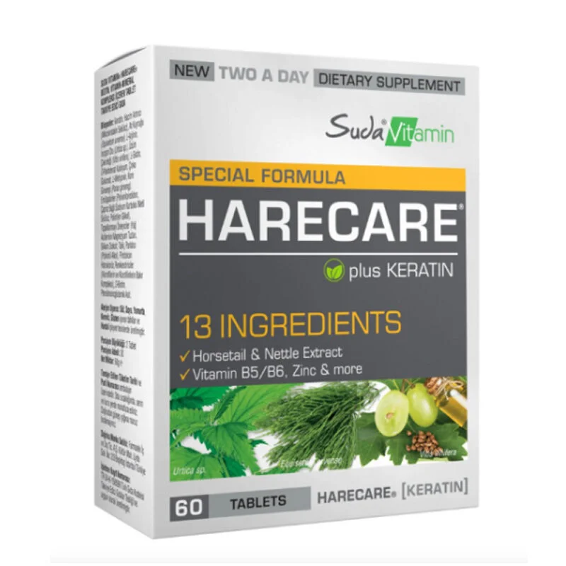 Suda Vitamin Haarpflege Tabletten für Wachstum und Stärke - 60 Stück 2