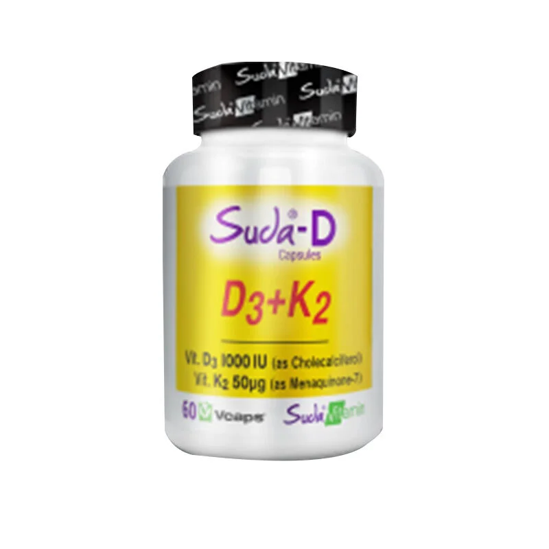 Suda Vitamin فيتامين سودا سيدا-د D3+k2 60 كبسولة من سودا فيتامين 2
