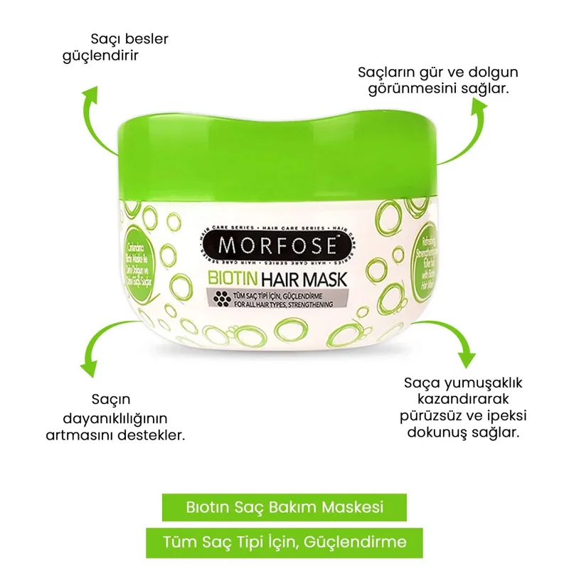 Morfose Biotin Hair Mask 500 ml 2