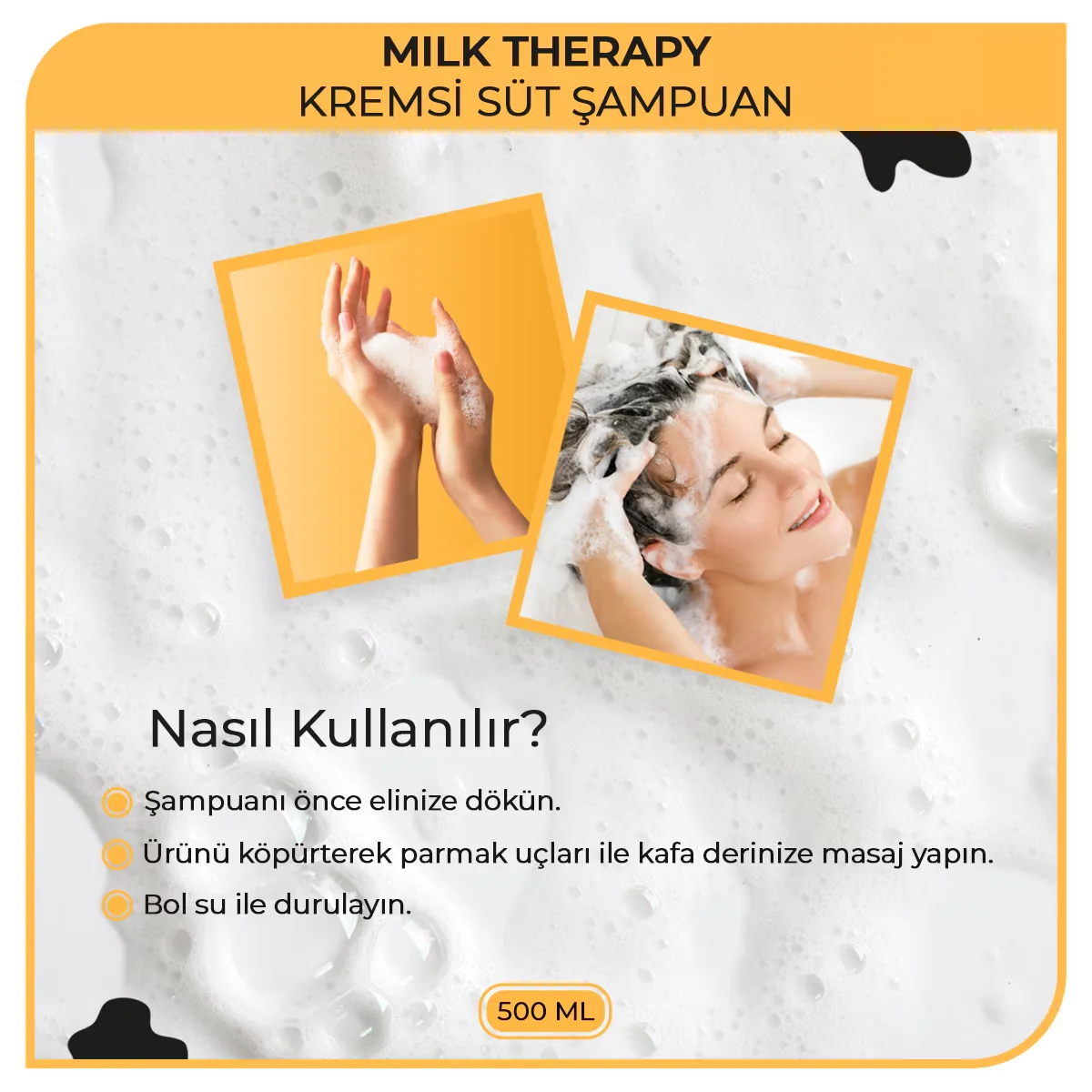 Morfose Milk Therapy Shampoo 500 ml 5
