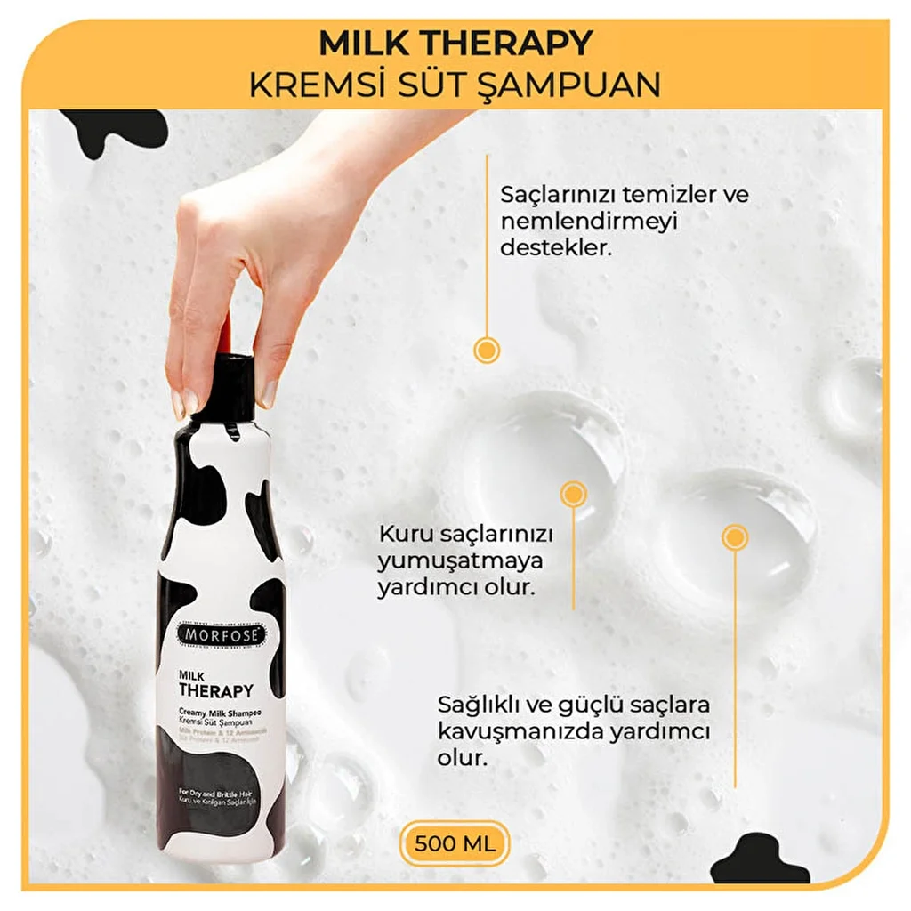 Morfose Milk Therapy Shampoo 500 ml 6