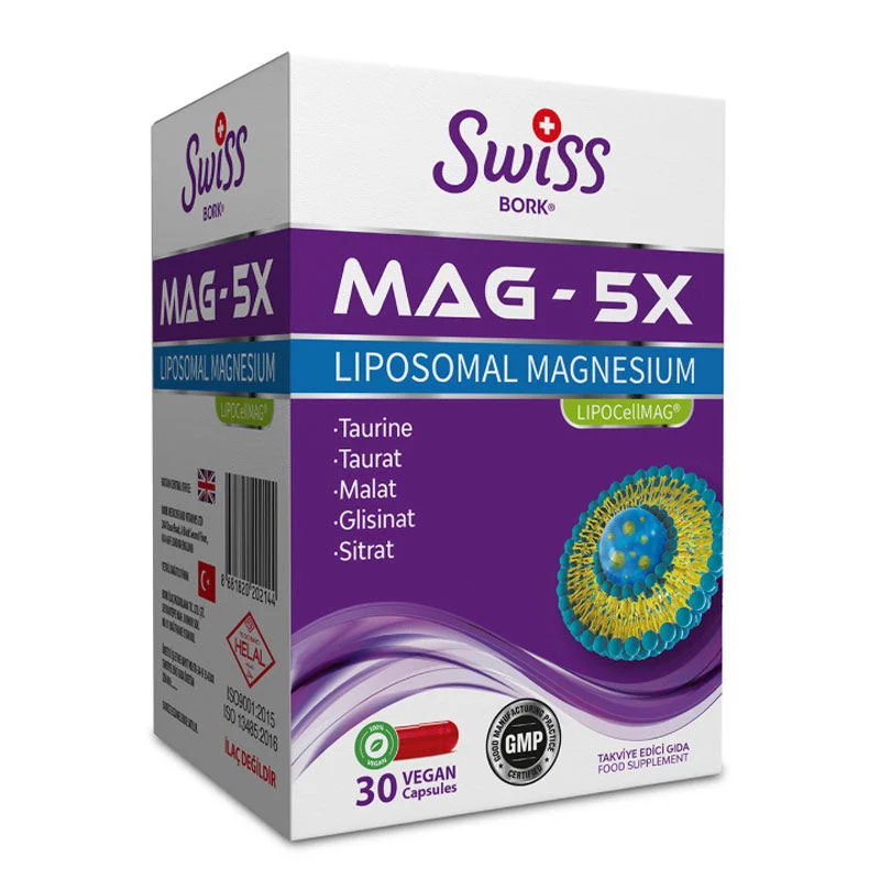 Atteignez la vitalité avec Swiss Bork MAG-5X Magnésium Lipos 2