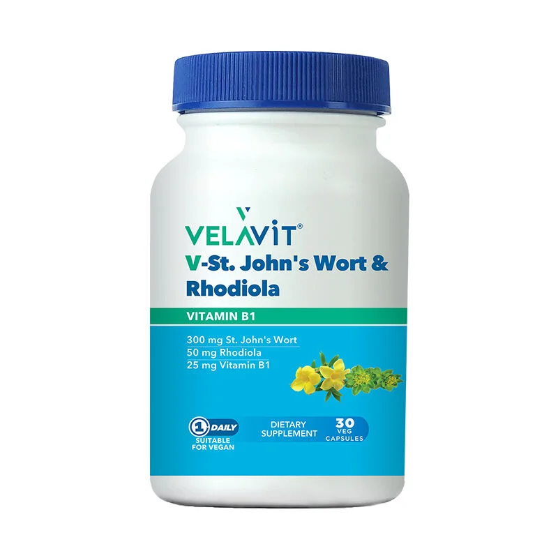 مكمل Velavit V-St.Johns Wort Rhodiola الغذائي 30 كبسولة 2