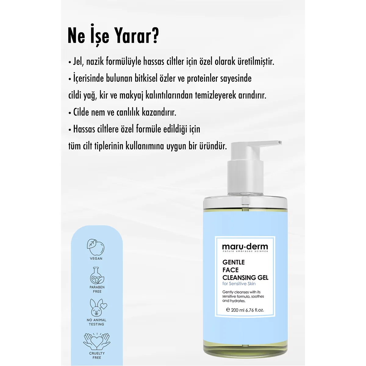 Apaisez & Purifiez: Gel Nettoyant Visage Maruderm Peaux Sens 6