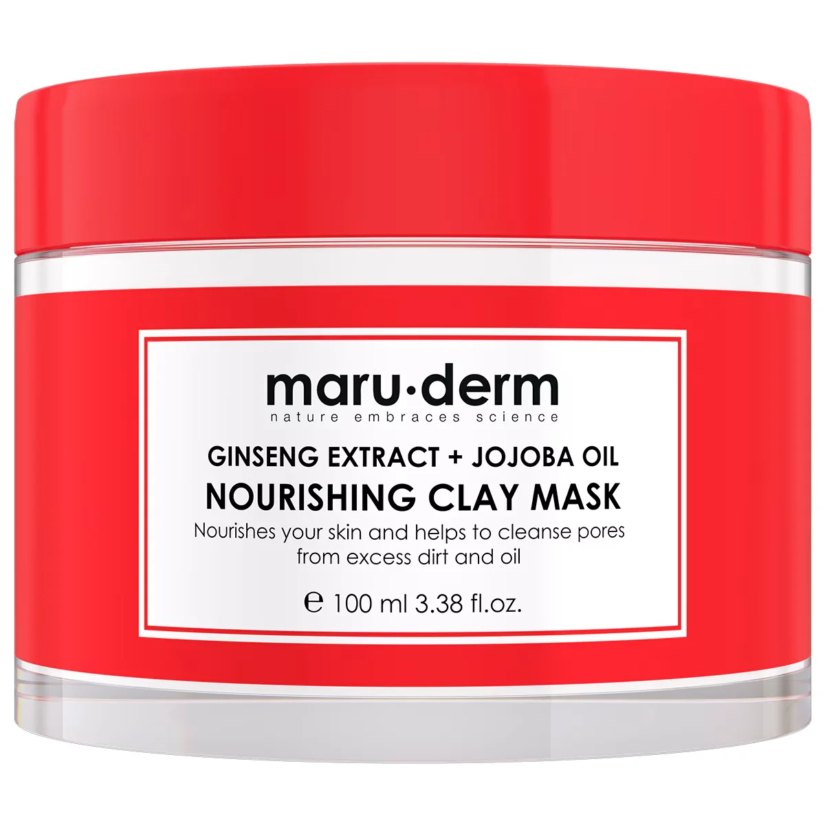Maruderm قناع الطين من ماروديرم بخلاصة الجينسنغ وزيت الجوجوبا 100 مل 6