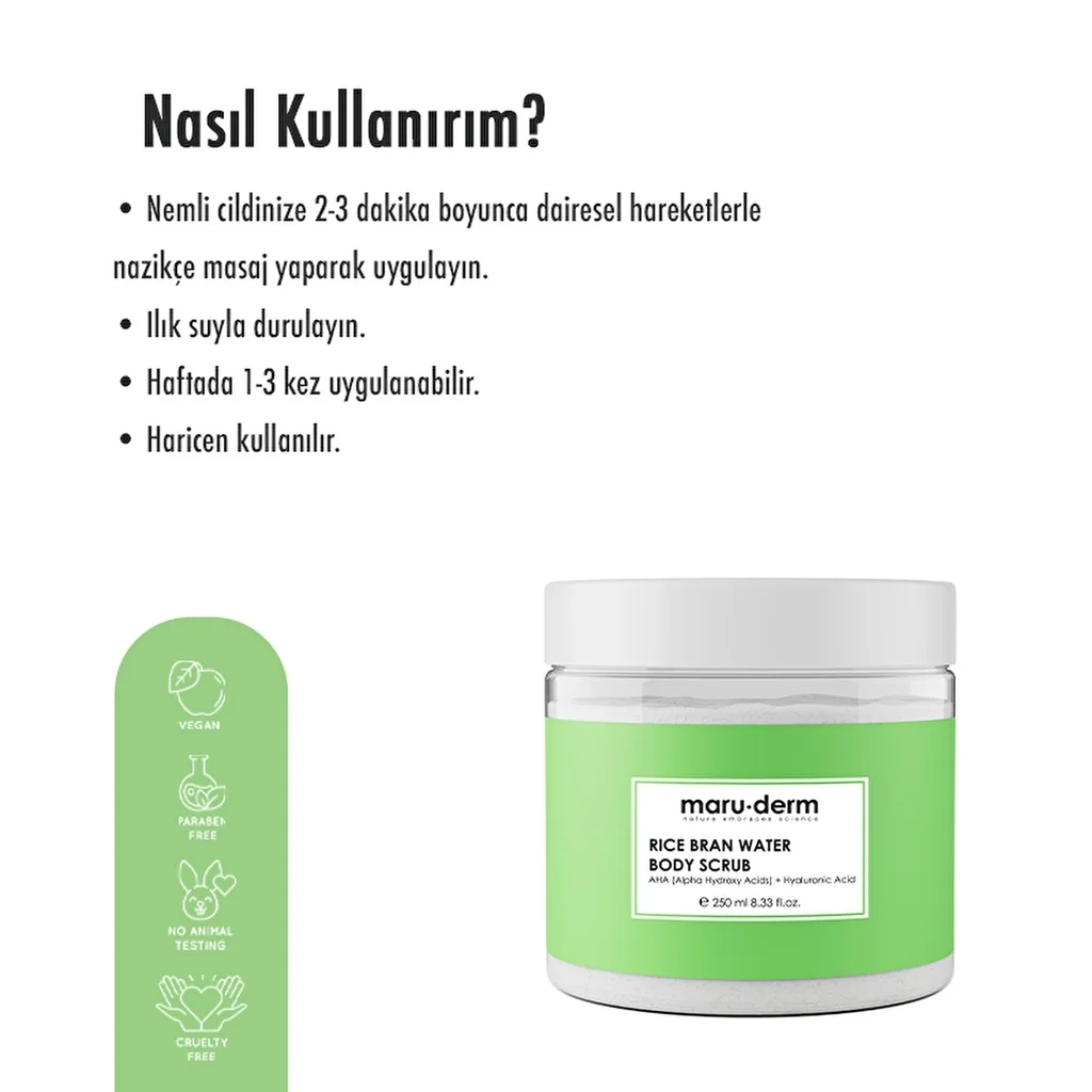 Maruderm ماروديرم ماء الأرز لتقشير الجسم 250 مل 5