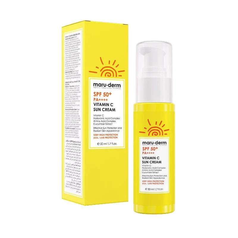 احصلي على بشرة مشرقة ومحمية: كريم Maruderm Spf50+ بفيتامين C
