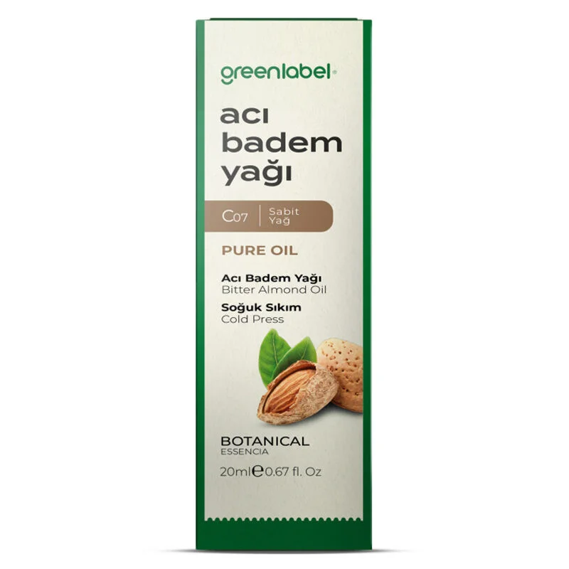 احصلي على بشرة وشعر متألقين بزيت اللوز المر من Greenlabel