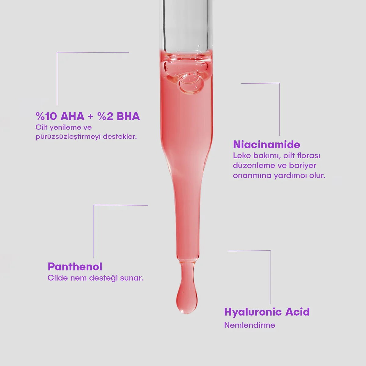 She Vec Red Of Love AHA+ BHA Face Peeling 30 ml 5