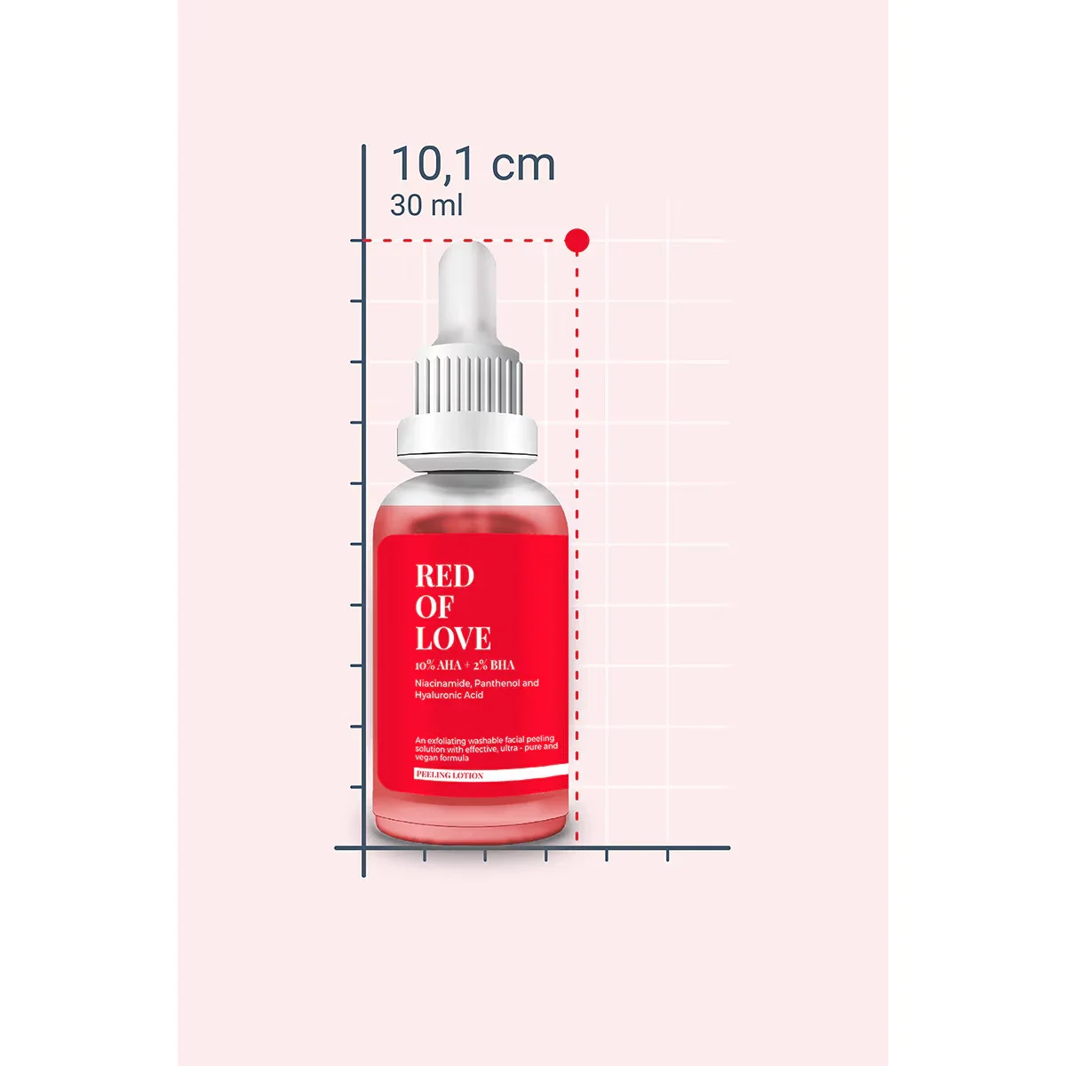 She Vec Red Of Love AHA+ BHA Face Peeling 30 ml 4