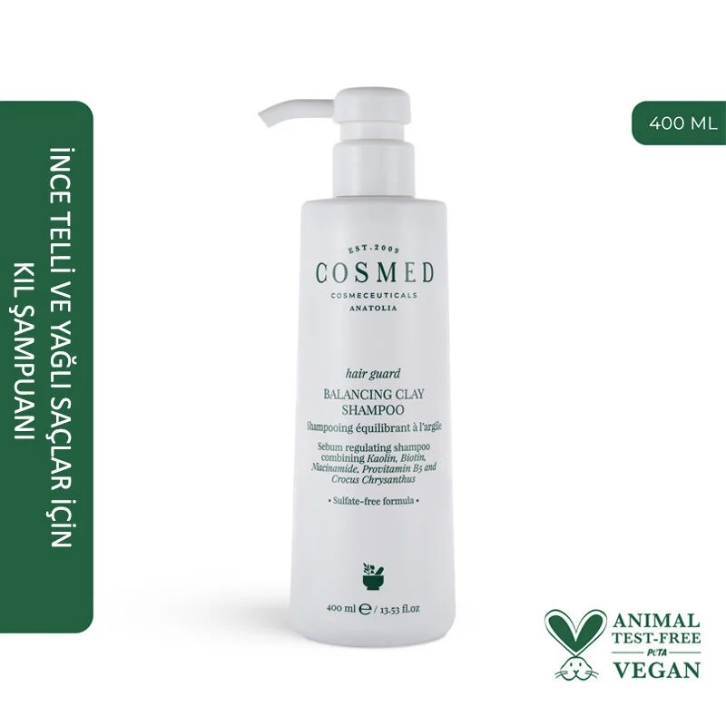 Cosmed Hair Guard Purifying Balancing Clay Shampoo 400 ml 2