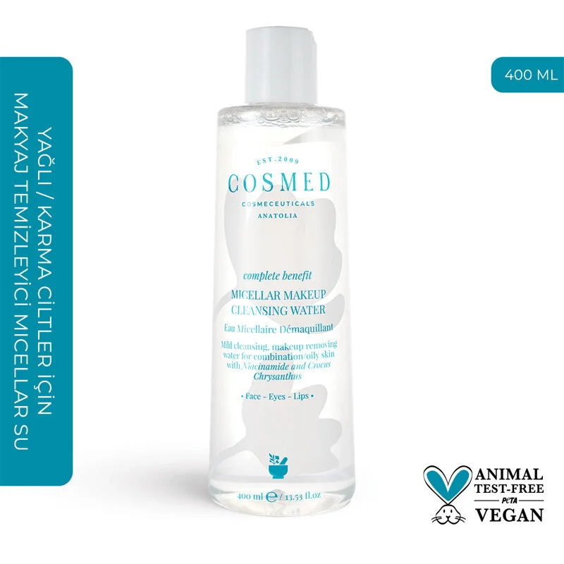 Cosmed Complete Benefit Micellar Makeup Cleansing Water 400 ml 2